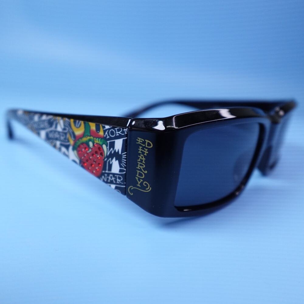 Ed Hardy  Sunglasses No More War Black 100% UV Protection
